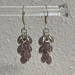 silver dangling earrings